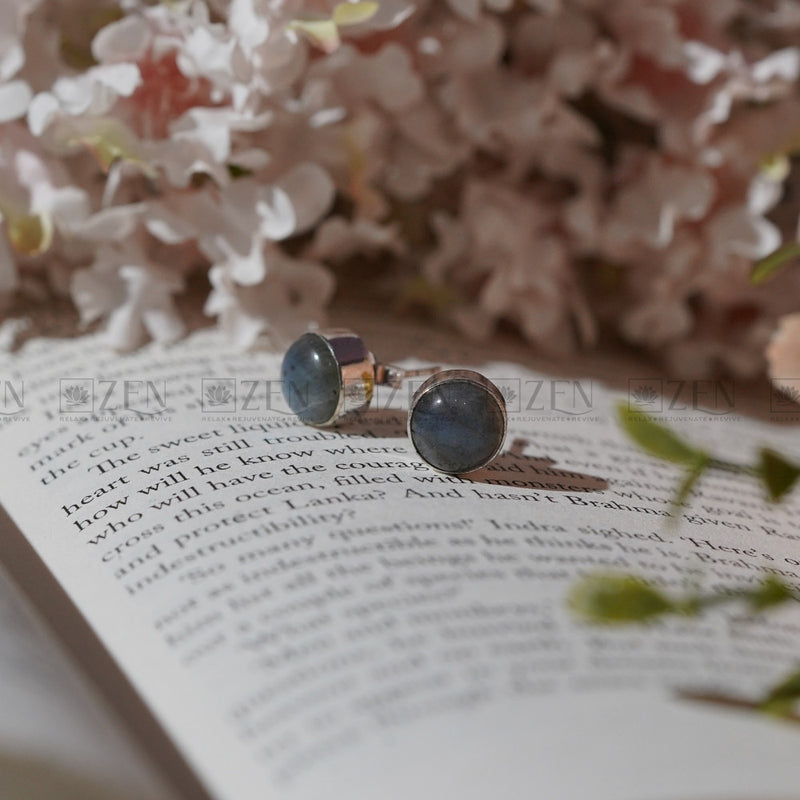 labradorite stud earrings | The Zen Crystals