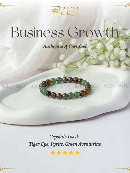 business growth bracelet  | the zen crystals