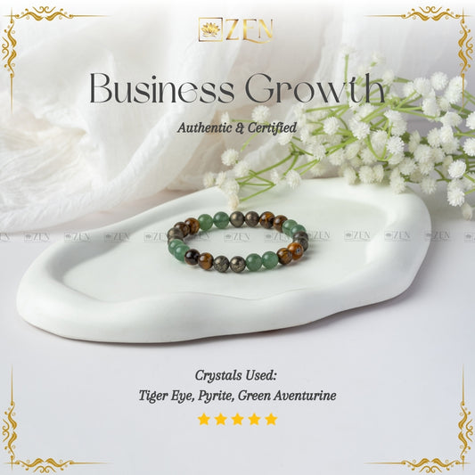 business growth bracelet  | the zen crystals