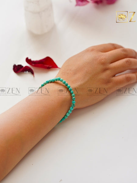 Firoza bracelet 4mm | The Zen Crystals