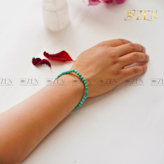 Firoza bracelet 4mm | The Zen Crystals