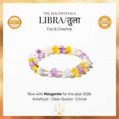 libra zodiac bracelet | the zen crystals