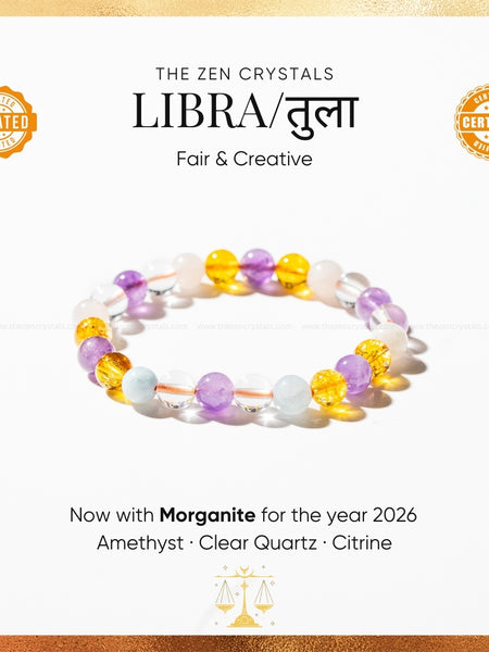 libra zodiac bracelet | the zen crystals