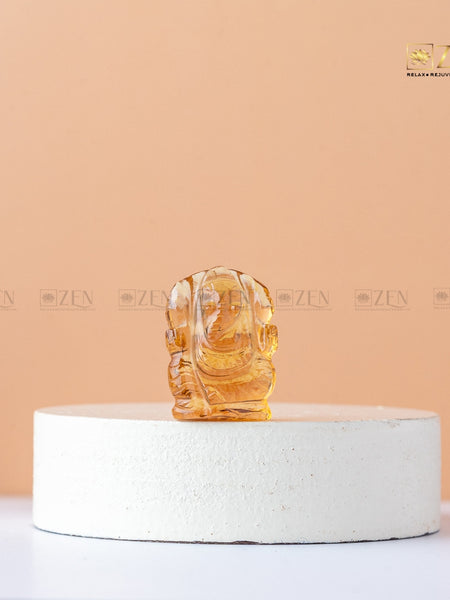Citrine Mini Ganesh Ji | The Zen Crystals