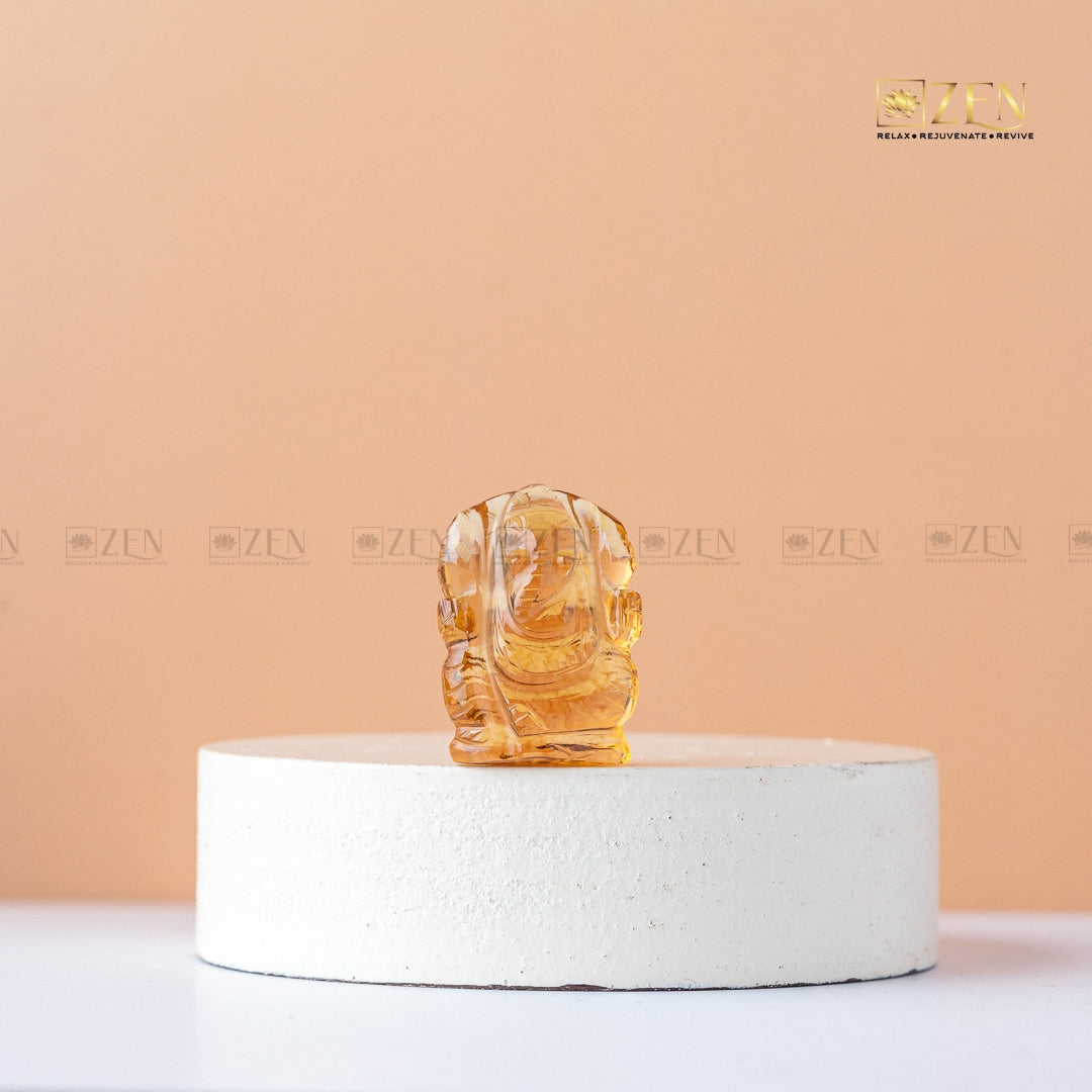 Citrine Mini Ganesh Ji | The Zen Crystals