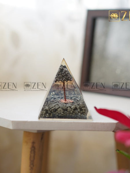 pyrite orgone pyramid | the zen crystals