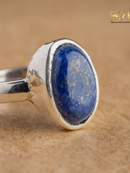 Lapis Lazuli Silver Ring | the zen crystals