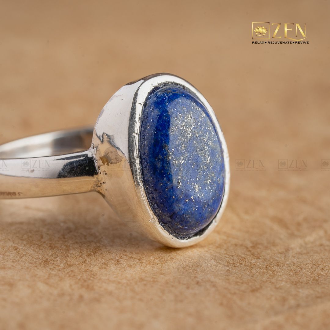 Lapis Lazuli Silver Ring | the zen crystals