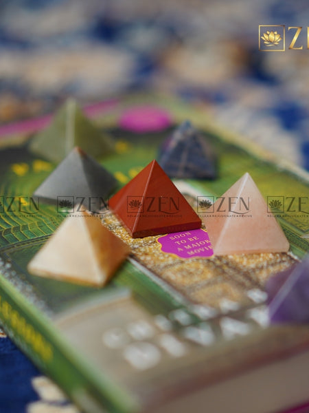 7 chakra healing pyramid set | The Zen Crystals