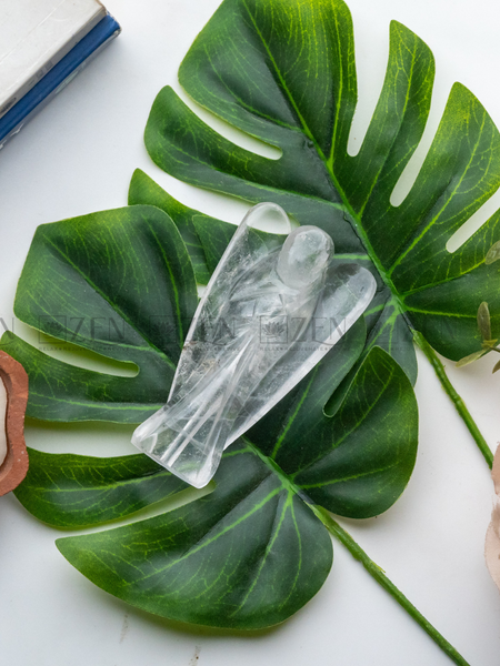 The zen crystals clear quartz angel 
