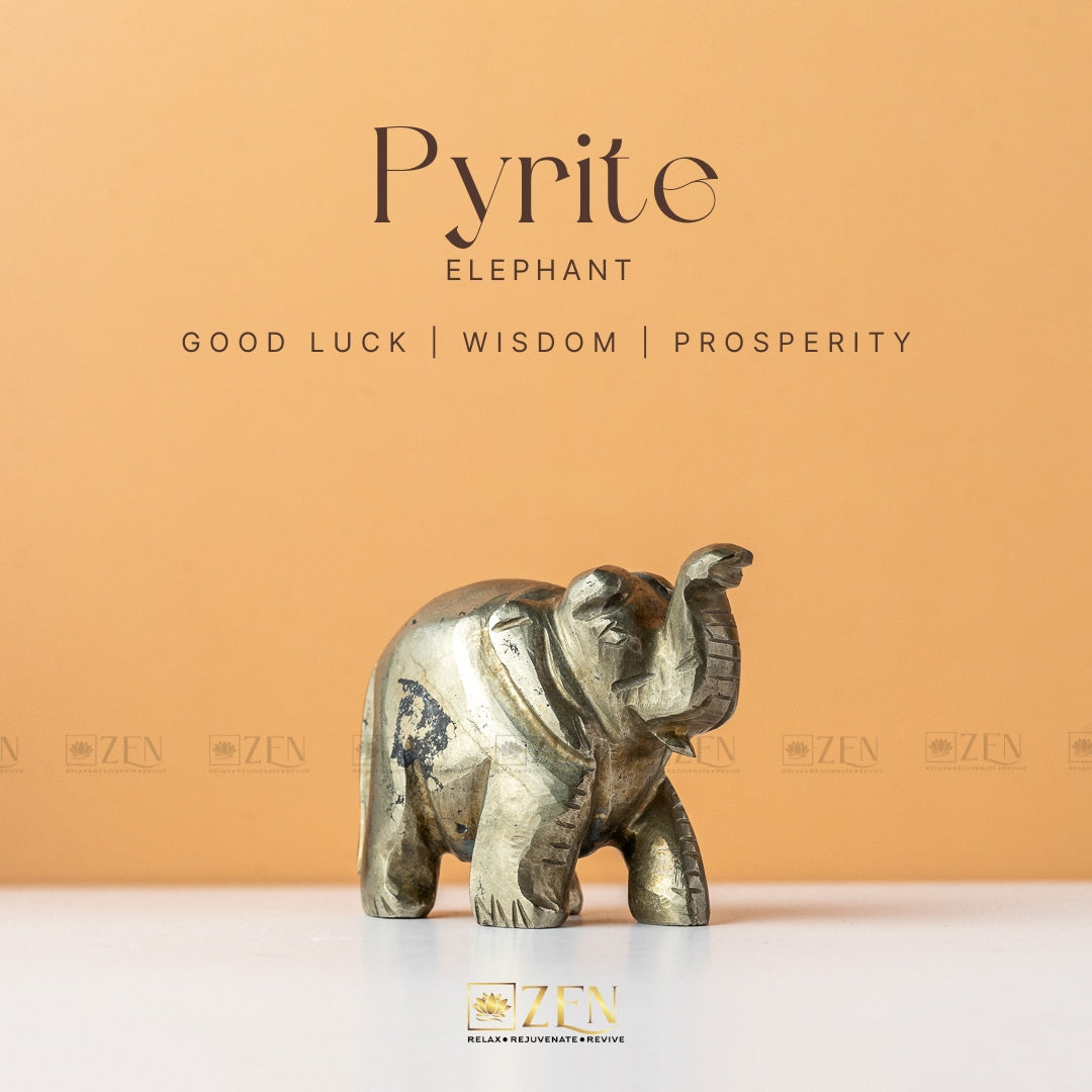 Pyrite Elephant | the Zen Crystals