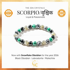 scorpio zodiac bracelet | the zen crystals