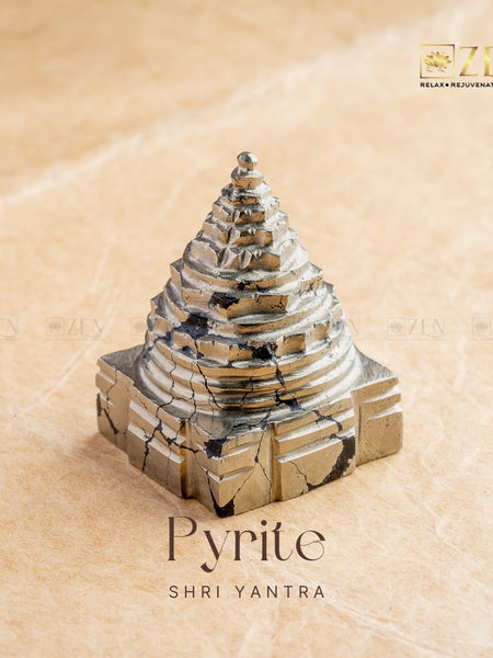 Pyrite Shri Yantra | the zen crystals