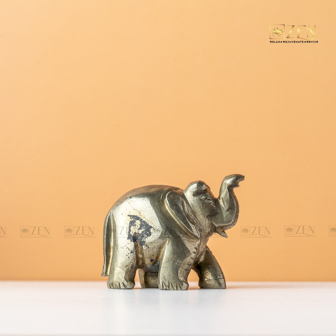 Pyrite Elephant Idol | the Zen Crystals