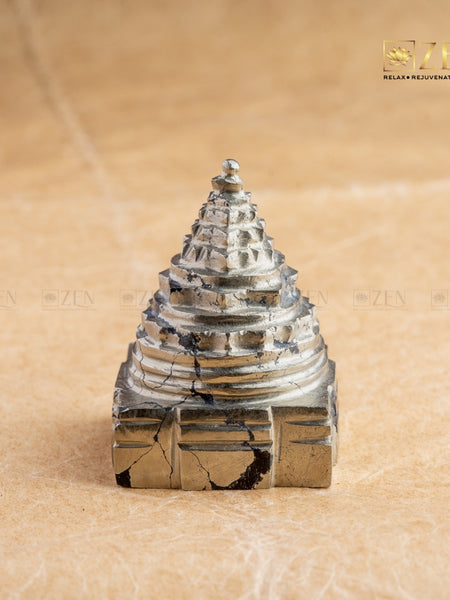 Natural Pyrite Shri Yantra | the zen crystals