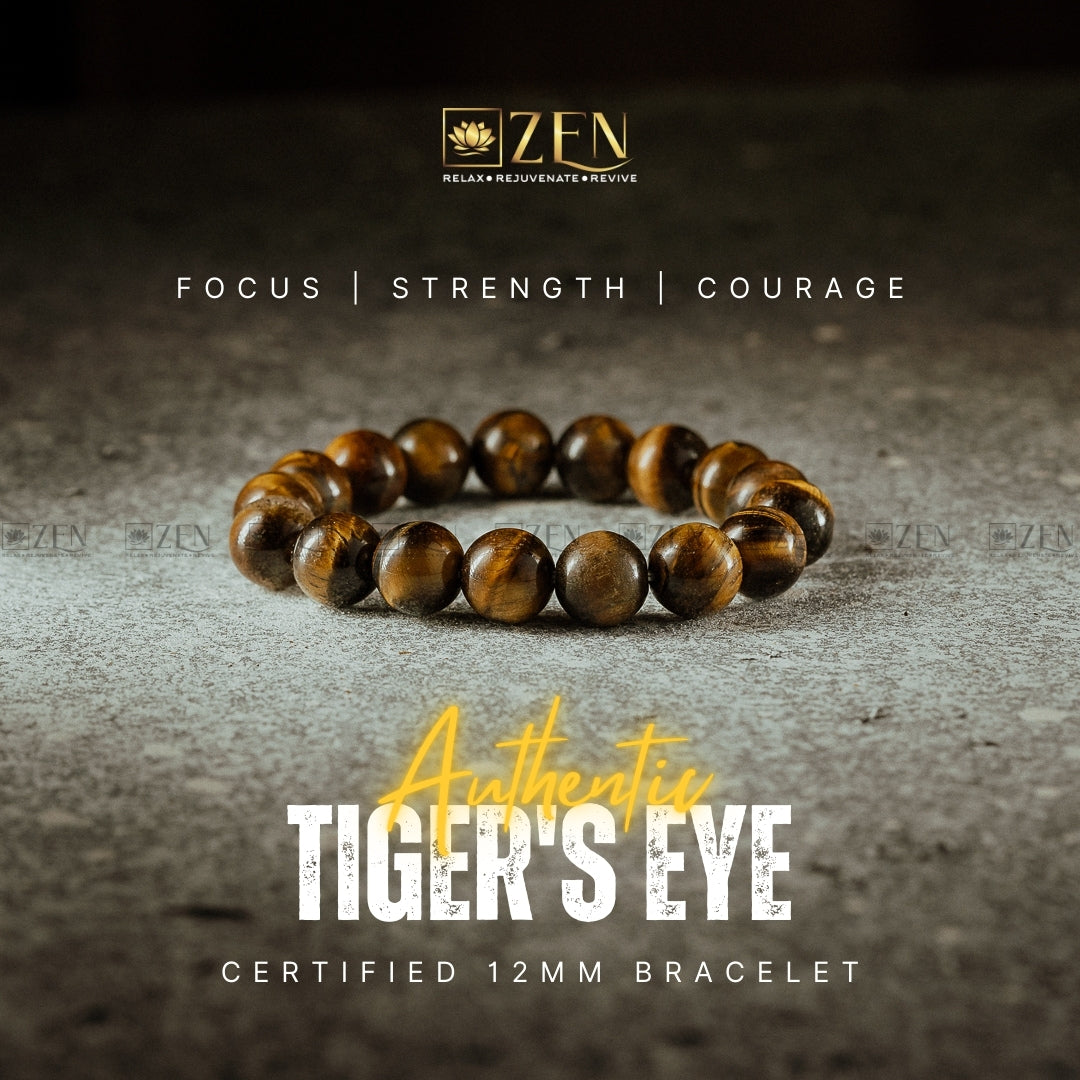 Authentic Tiger eye bracelet for men | The Zen Crystals