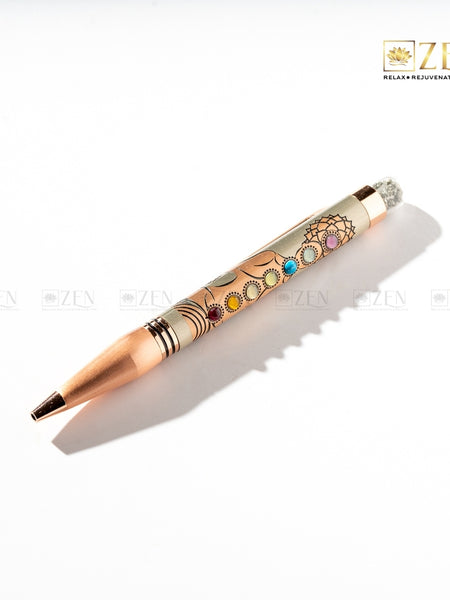 Chakra Pyrite pen | the zen crystals