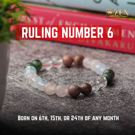 Ruling Number 6 Bracelet - The Zen Crystals