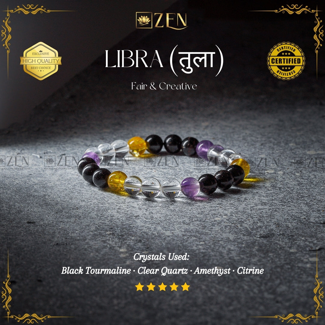 Libra Zodiac Bracelet | The Zen Crystals