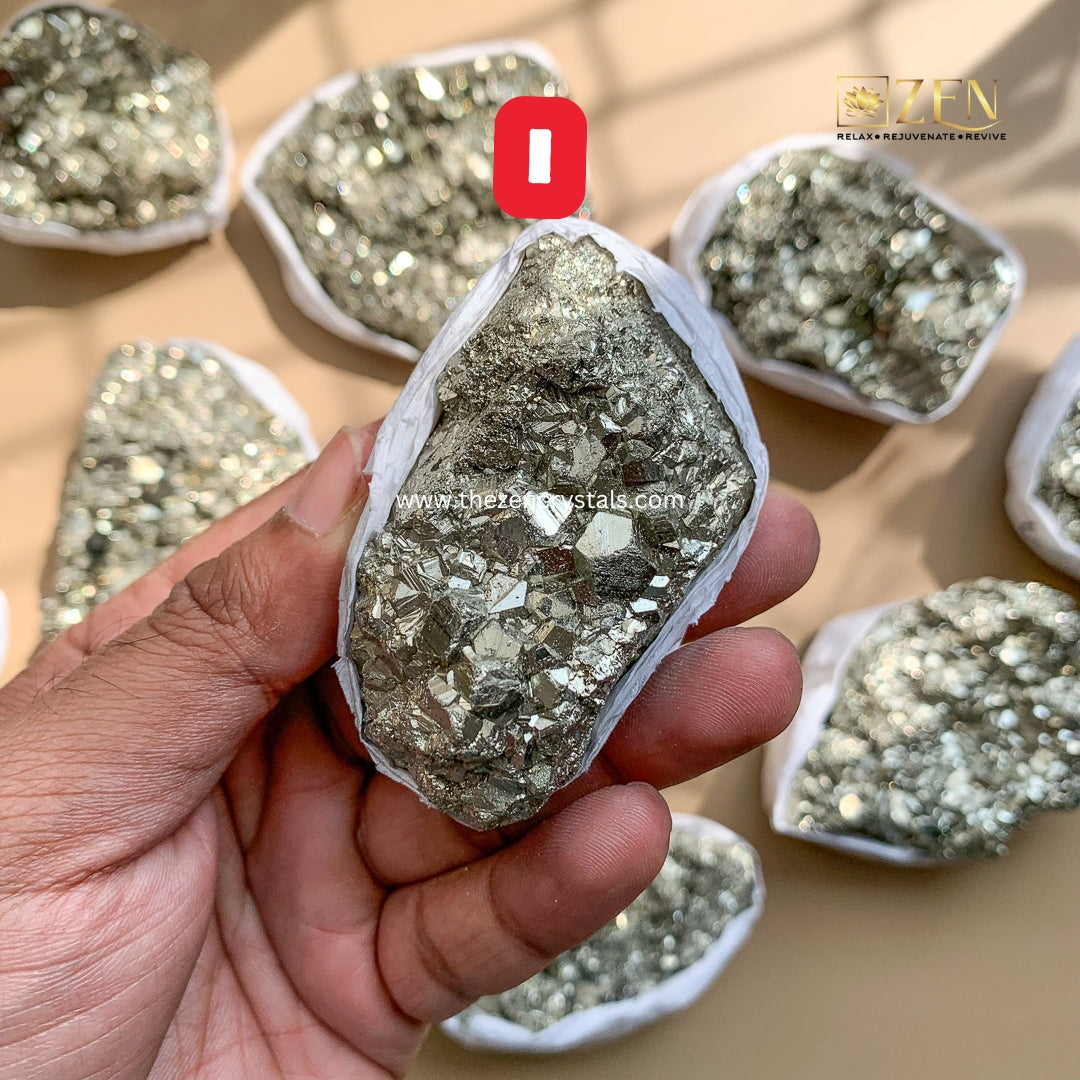 Peruvian Pyrite clusters small Size | the zen crystals