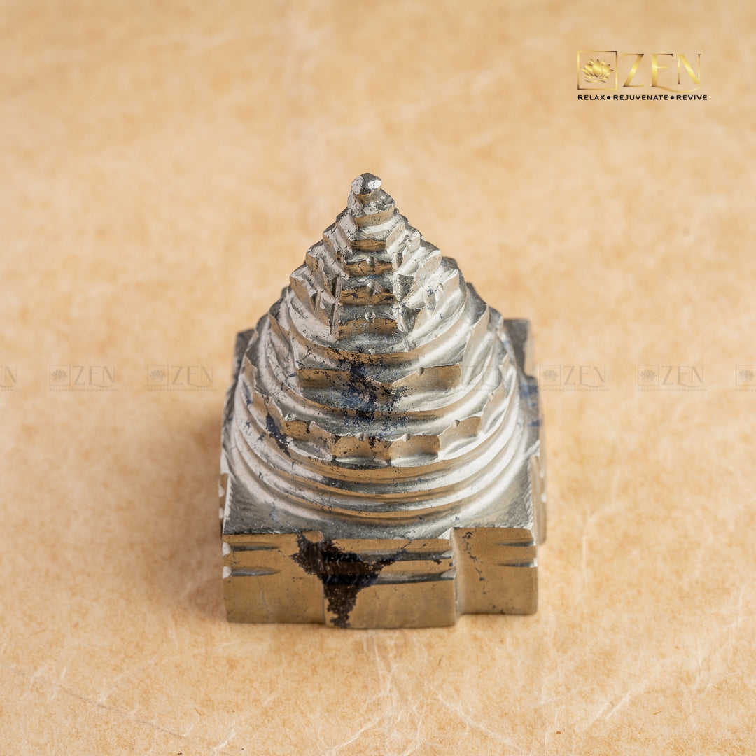 Authentic Pyrite Shri Yantra | the zen crystals