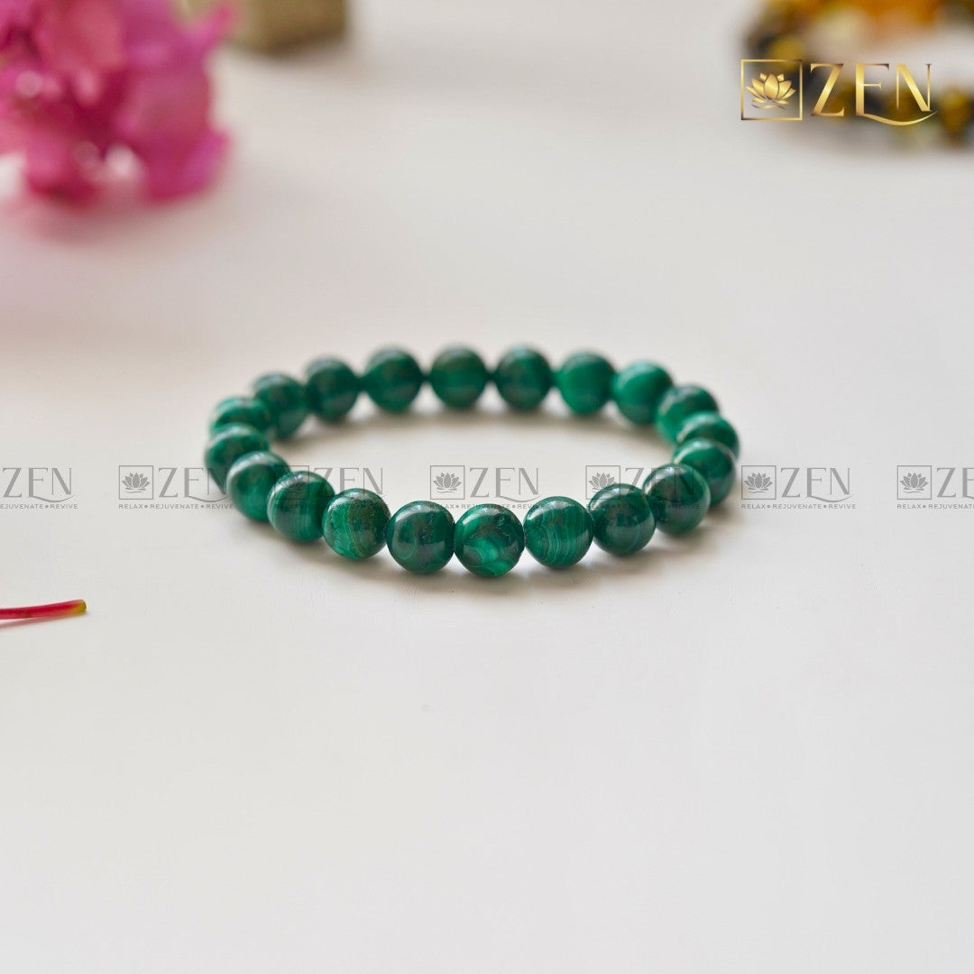 Malachite Bracelet 10mm | The Zen Crystals