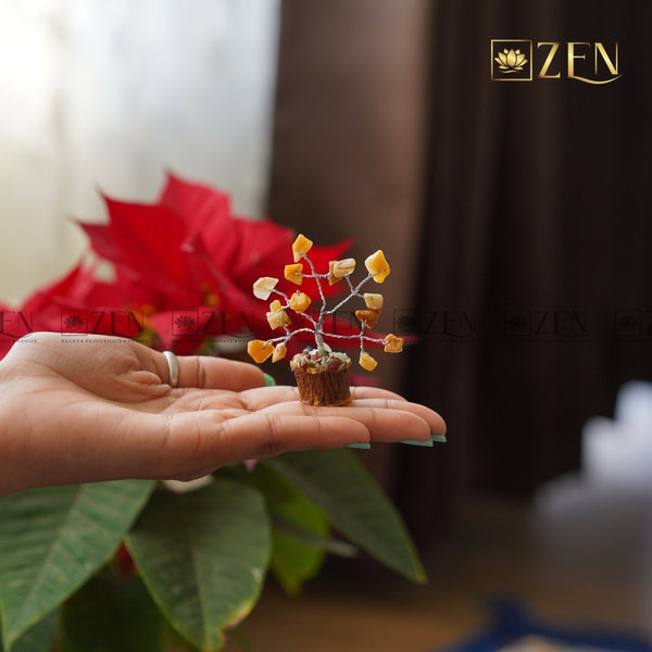 Yellow Calcite Mini Tree | The Zen Crystals