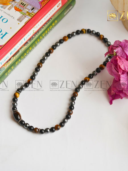 Triple Protection Bracelet with Tiger Eye Tumble | The Zen Crystals