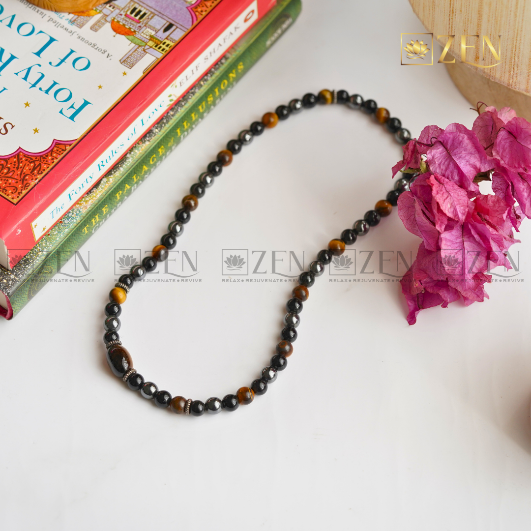 Triple Protection Bracelet with Tiger Eye Tumble | The Zen Crystals