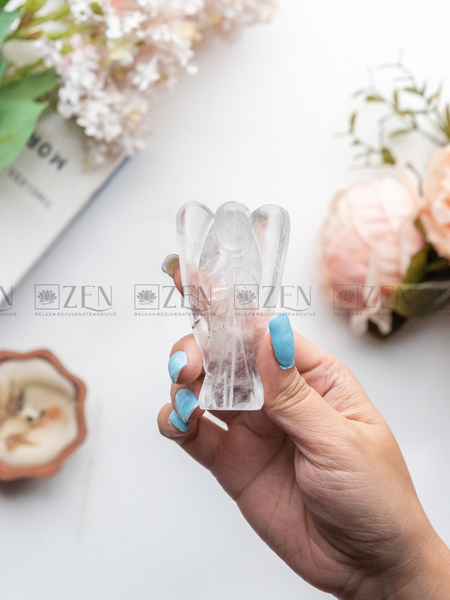 The zen crystals clear quartz angel 