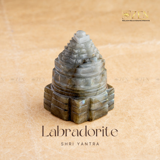 Labradorite Shri Yantra | the zen crystals