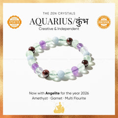 Aquarius Zodiac Bracelet | The zen crystals