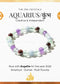 Aquarius Zodiac Bracelet | The zen crystals