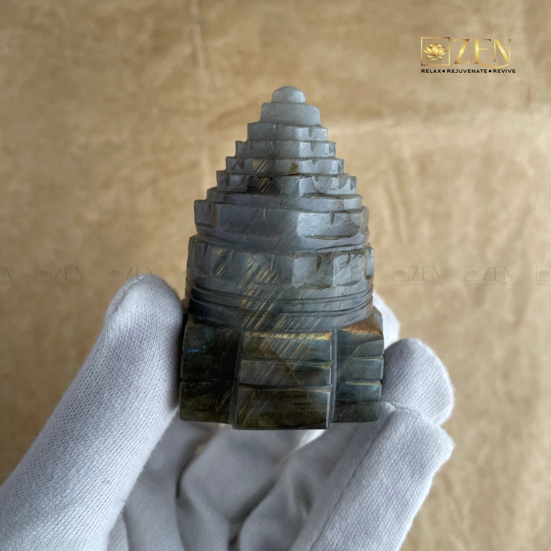 certified Labradorite Shri Yantra | the zen crystals