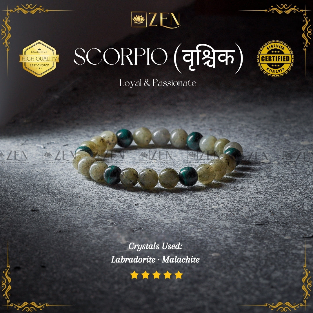 Scorpio Zodiac Bracelet | The Zen Crystals