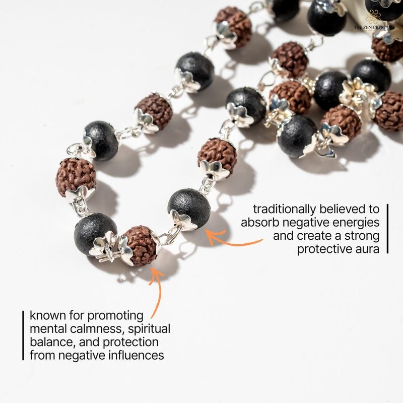 benefits of karungali and rudraksha mala
