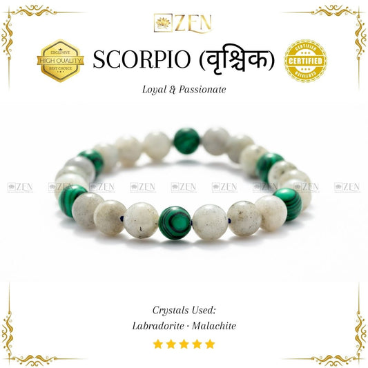 Scorpion Zodiac Bracelet (वृश्चिक राशि) - The Zen Crystals