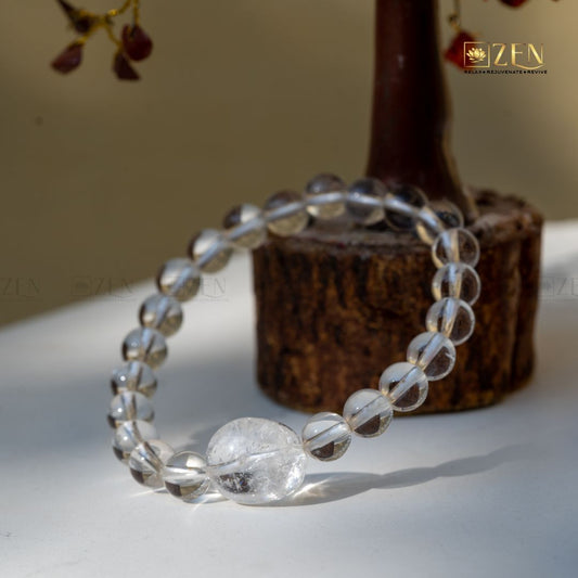 Clear quartz tumble bracelet | The Zen Crystals