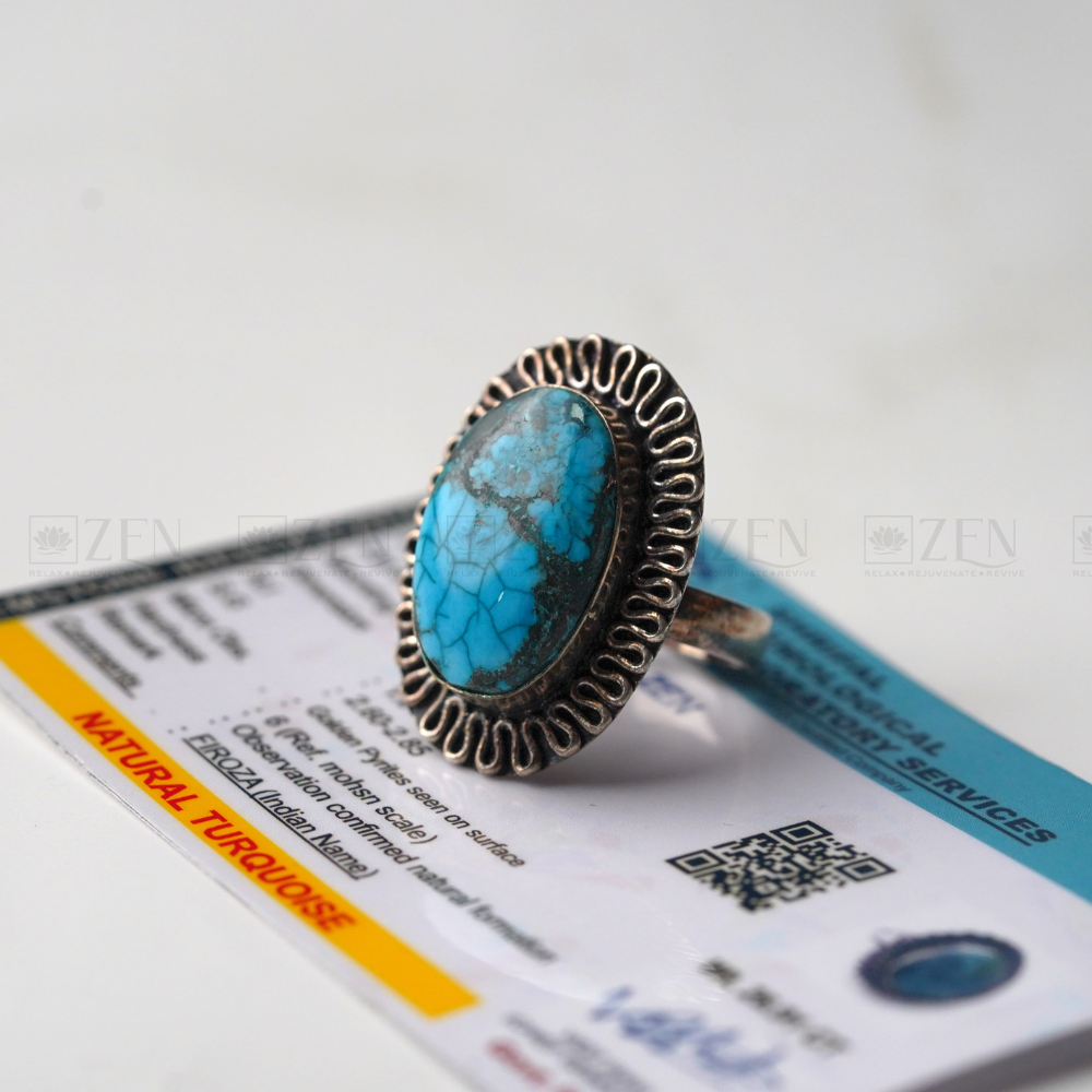 Buy North South Sierra Nevada Turquoise Double Stone Ring Online in India -  Etsy