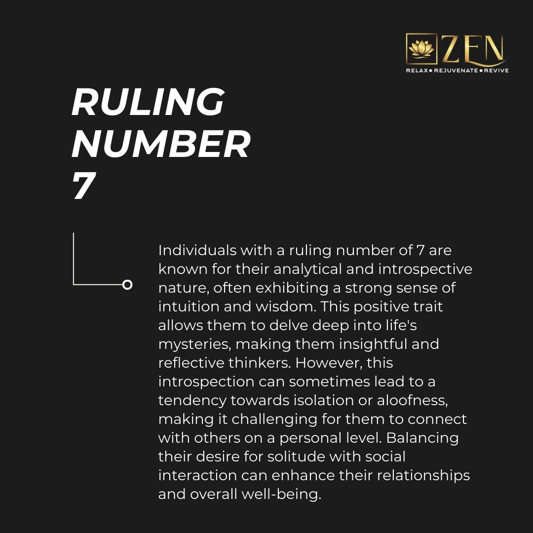 RULING NUMBER 7 TRAITS | THE ZEN CRYSTALS