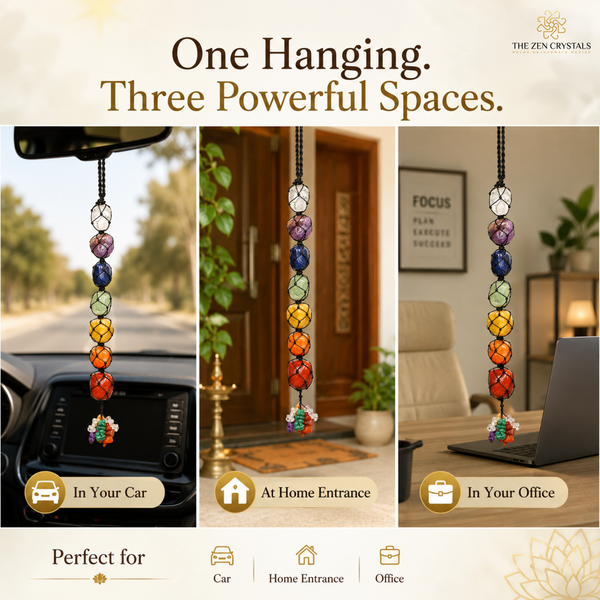 7 chakra tumble hanging for car home entrance and office