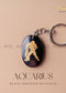 AQUARIUS ZODIAC KEYCHAIN | THE ZEN CRYSTALS