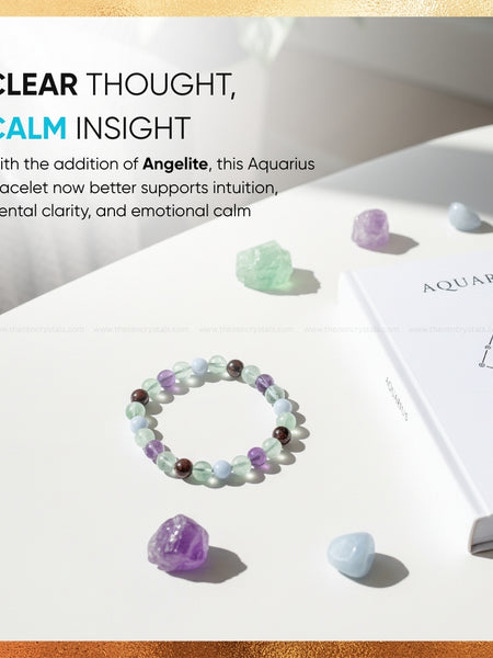 benefits of Aquarius Zodiac Bracelet | The zen crystals