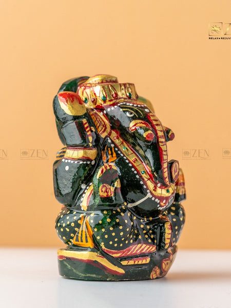 Green Jade Ganesh Ji Idol | The Zen Crystals