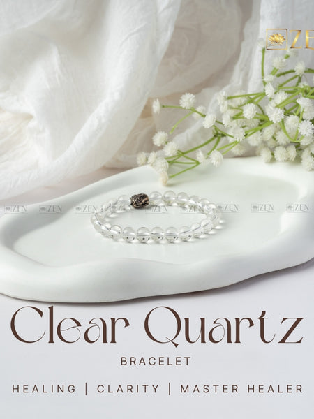 clear quartz bracelet | The Zen Crystals