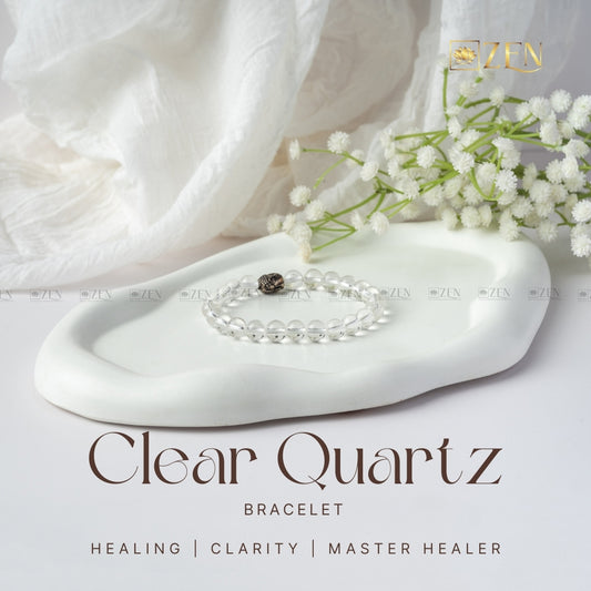 clear quartz bracelet | The Zen Crystals