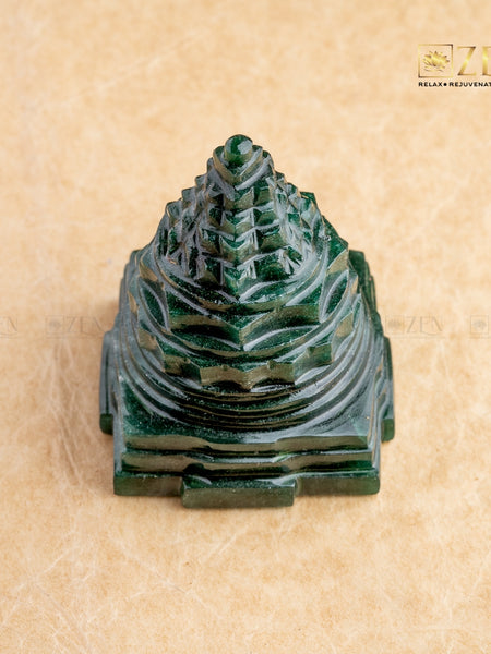 natural Jade Shri Yantra | the zen crystals