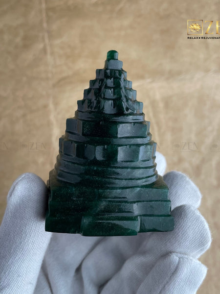 certified Jade Shri Yantra | the zen crystals