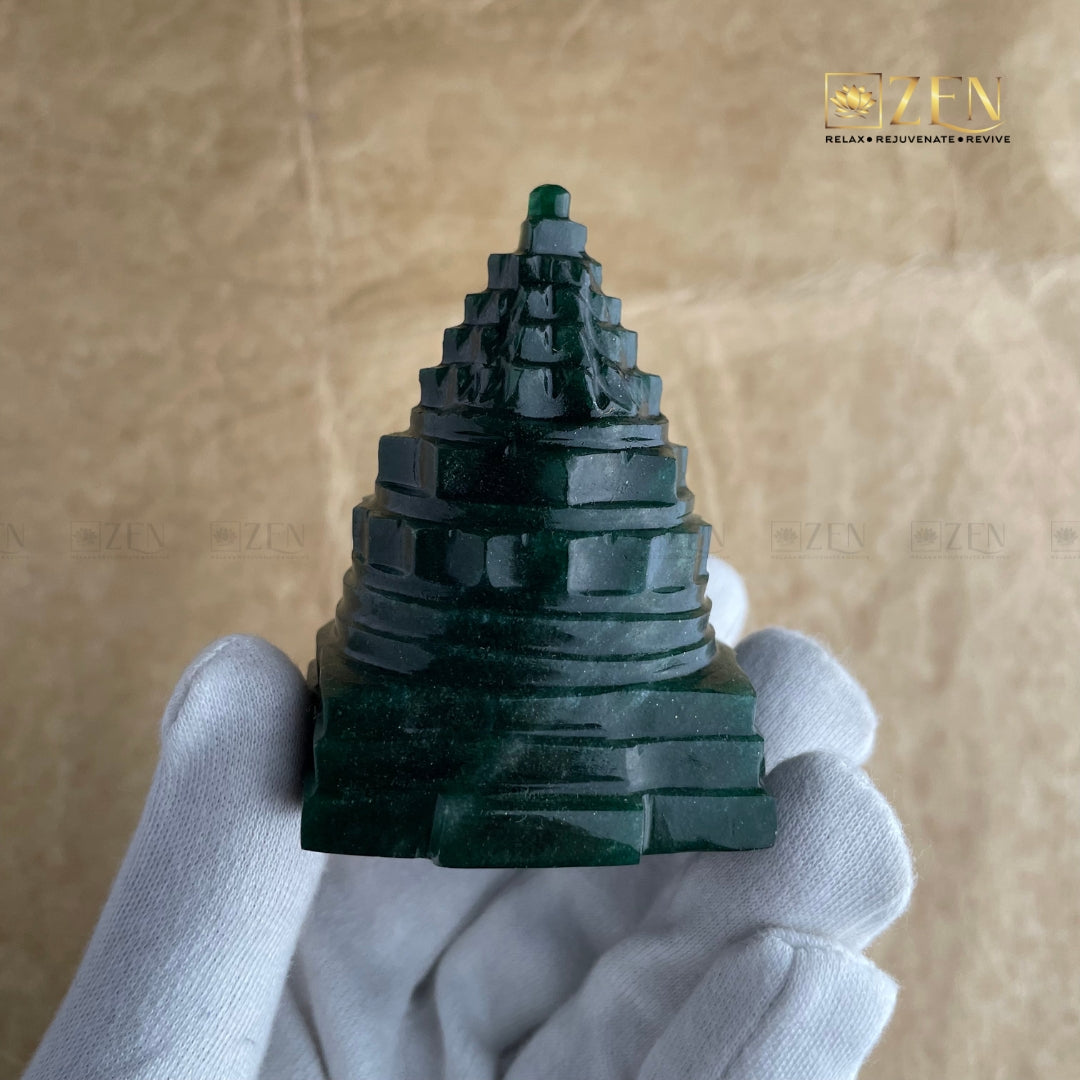 certified Jade Shri Yantra | the zen crystals