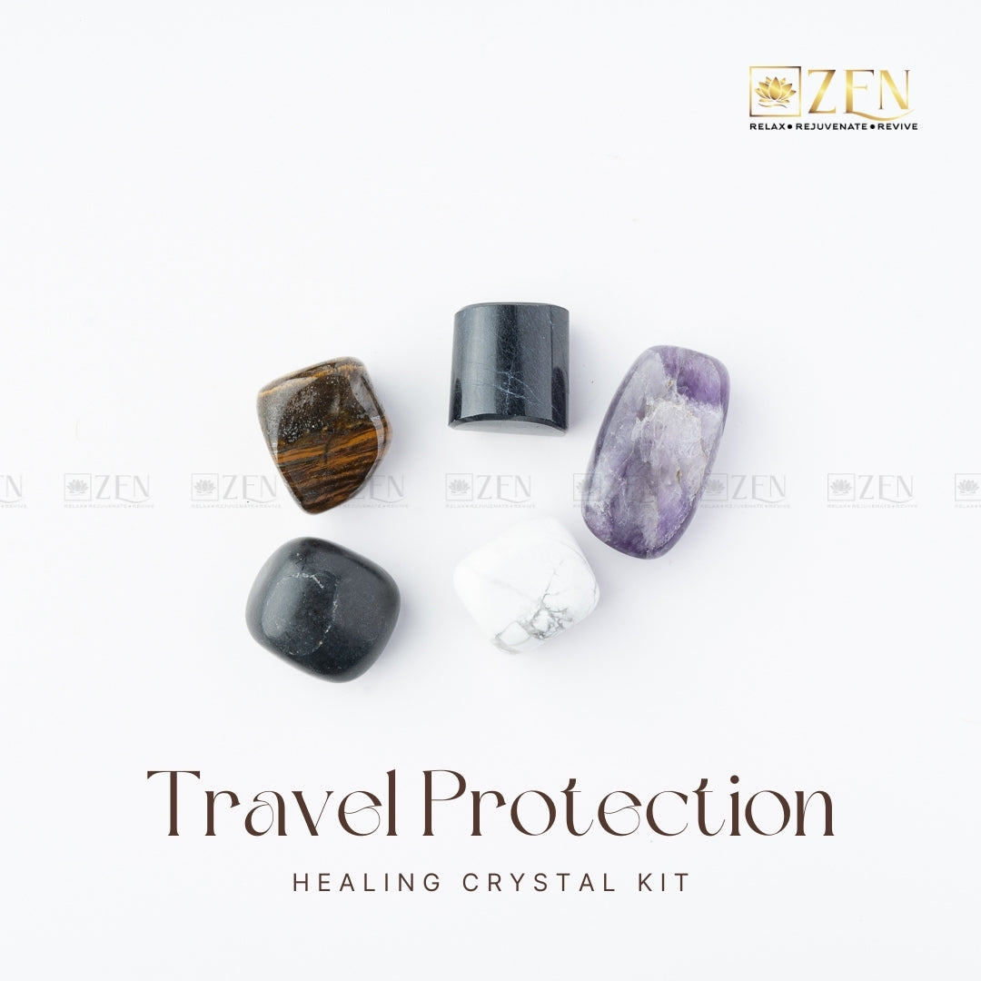 Travel Protection Healing Crystal Kit | the zen crystals